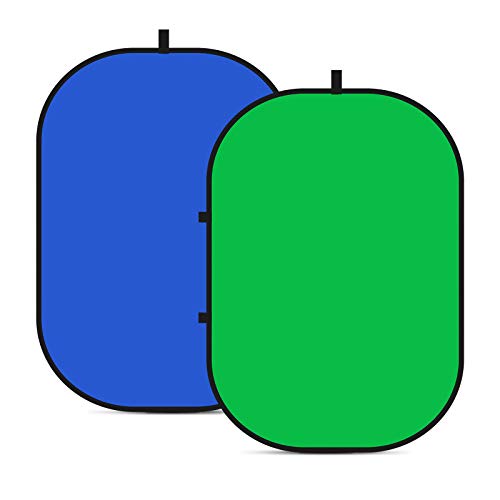 NEEWER 折り畳み式 リバーシブル クロマキー 背景 グリーン/ブルー 150cm×200cm