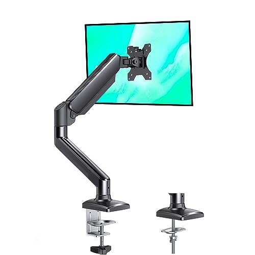 ErGear PCモニターアーム 13-32インチ対応 ガススプリング式 クランプ式 グロメット式 耐荷重2-8kg 5年保証
