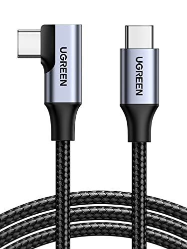 UGREEN L字 USB-Cケーブル 100W/5A急速充電 4K/60Hz映像出力 5Gbps 1m