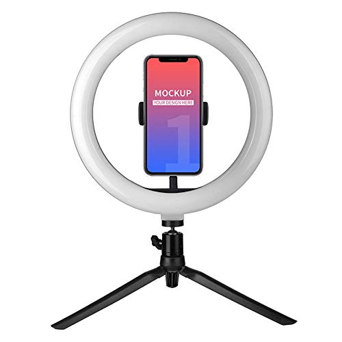 Boobaaa リングライト 10インチ 卓上三脚スタンド