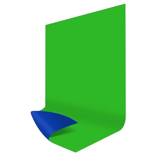 JEBUTU 背景布 グリーンバック 緑 青 布 リバーシブル クロマキー 150×200cm