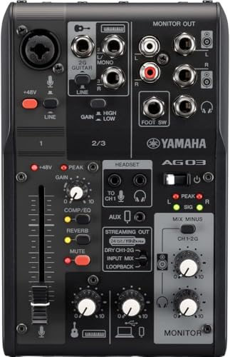 ヤマハ YAMAHA AG03MK2 ライブストリーミングミキサー 3チャンネル