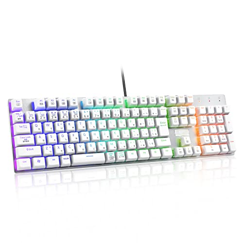 e元素 メカニカル式ゲーミングキーボード フルサイズ109キー 赤軸 日本語配列