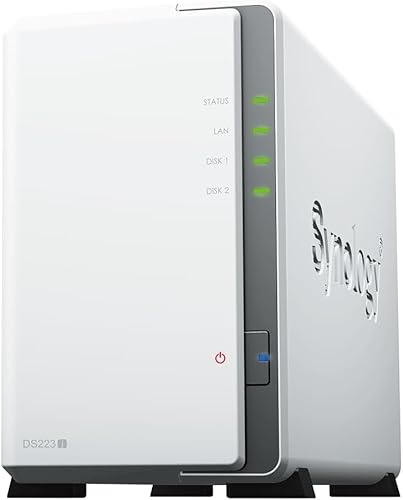 Synology NASキット 2ベイ DS223j ガイドブック付 クアッドコアCPU 1GB