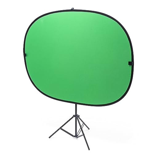 サンワダイレクト グリーンバック 自立式 スタンド 折りたたみ ブルーバック クロマキー