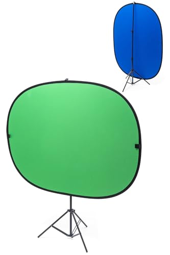 イーサプライ クロマキー 折りたたみ式 グリーンバック ブルーバック 200×150cm