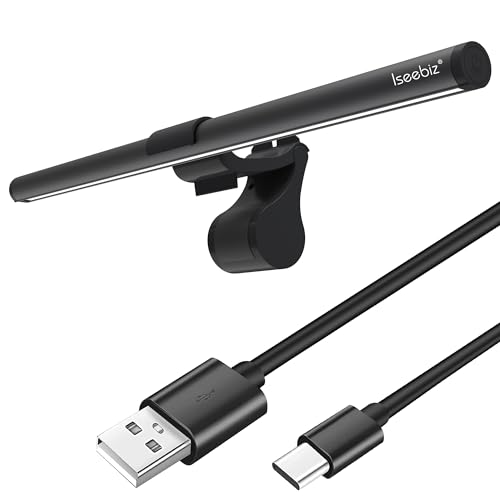 Iseebiz モニターライト スクリーンライト 41cm 3種類色温度 無段階調光 目に優しい 非対称光源