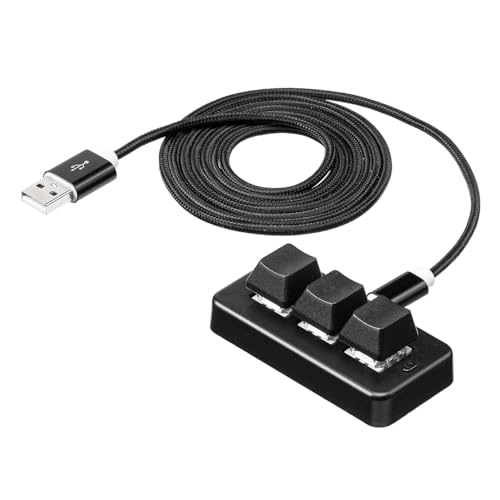 サンワダイレクト プログラマブルキーボード 3キー