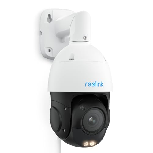 Reolink 防犯カメラ PoE給電 4K 800万画素 5倍光学ズーム PTZ首振り 360度全方位