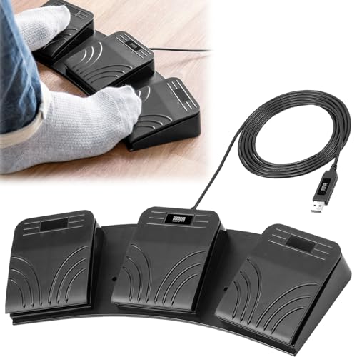 イーサプライ USBフットペダル 3ペダル