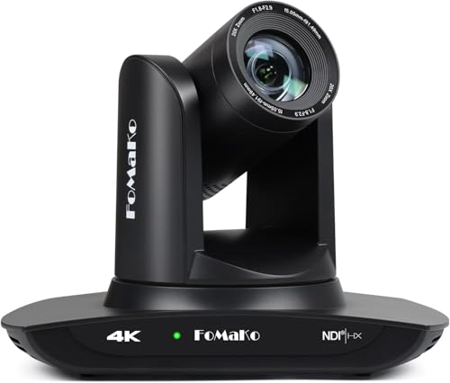 FoMaKo 4K PTZカメラ NDI HX3 AI自動追尾 20X光学ズーム USB3.0 LAN