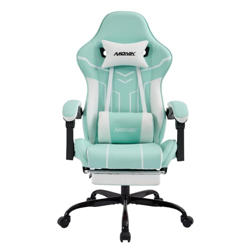 NIONIK ゲーミングチェア ミントグリーン