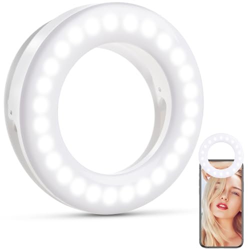 Diyife LEDリングライト クリップ式 USB充電式