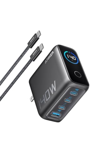 Anker Charger (140W, 4 Ports) with USB-C & USB-C ケーブル