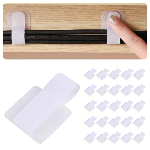 iitomu ケーブルクリップ 超強力粘着 のり残らず 30個セット