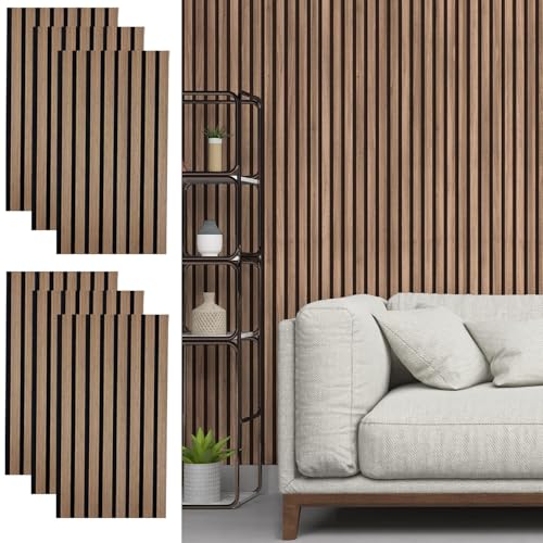 Hopeholic 木製吸音パネル 6枚 クルミ色