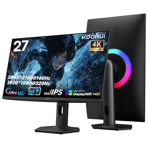 KOORUI QD-MiniLED 27インチ 4K 160Hz ゲーミングモニター