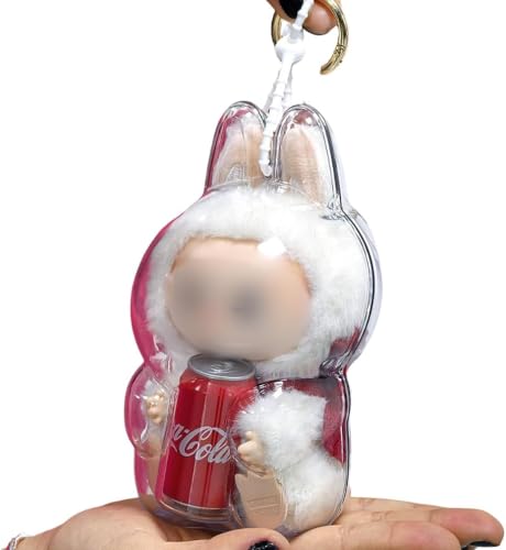 LABUBU ケース クリア カバー 透明TPU 収納バッグ