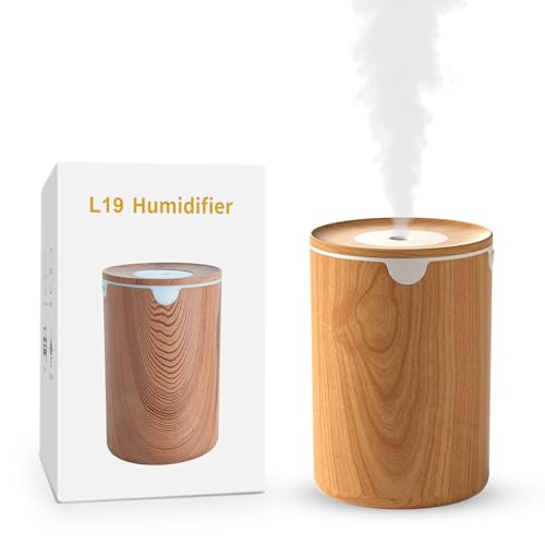 ラブホーム美家 2026新進化 木目調加湿器 320ml Type-C給電