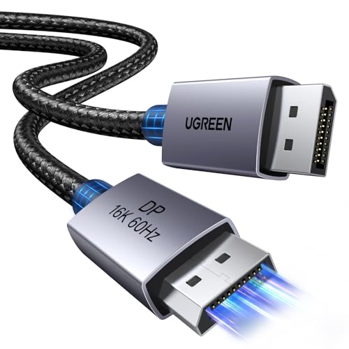UGREEN 80Gbps DisplayPortケーブル DP2.1（16K 60Hz・8K 120Hz対応）