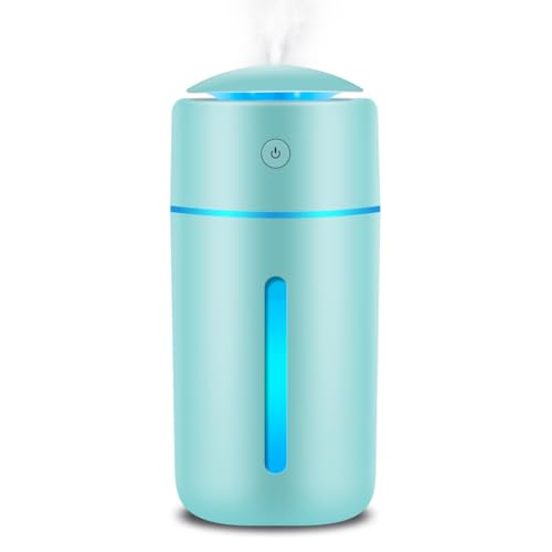 Troston 卓上加湿器 350ml Type-C充電式 コードレス（ブルー）