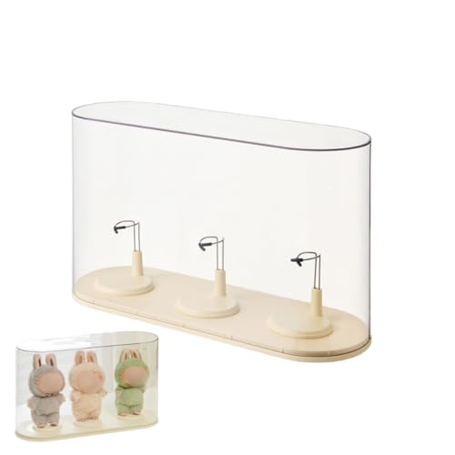 LABUBU用 収納ケース 人形用スタンド付属 防塵 展示ケース