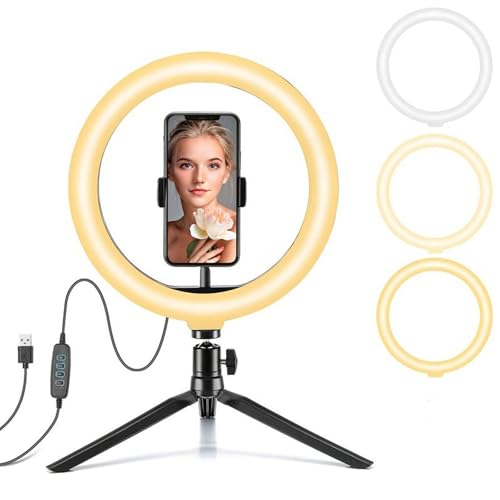 リングライト 三脚スタンド スマホホルダー付き