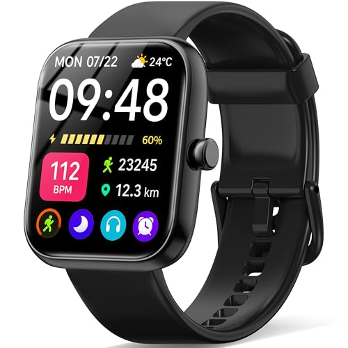 スマートウォッチ【2026新登場・性能進化モデル】Bluetooth通話機能付き 1.83インチ大画面