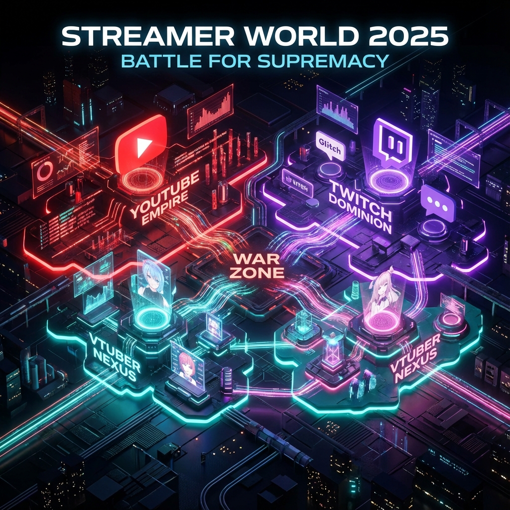 【2026年版】ゲーム実況者勢力図｜配信者ランキングTOP30＆YouTube・Twitch・VTuber相関図