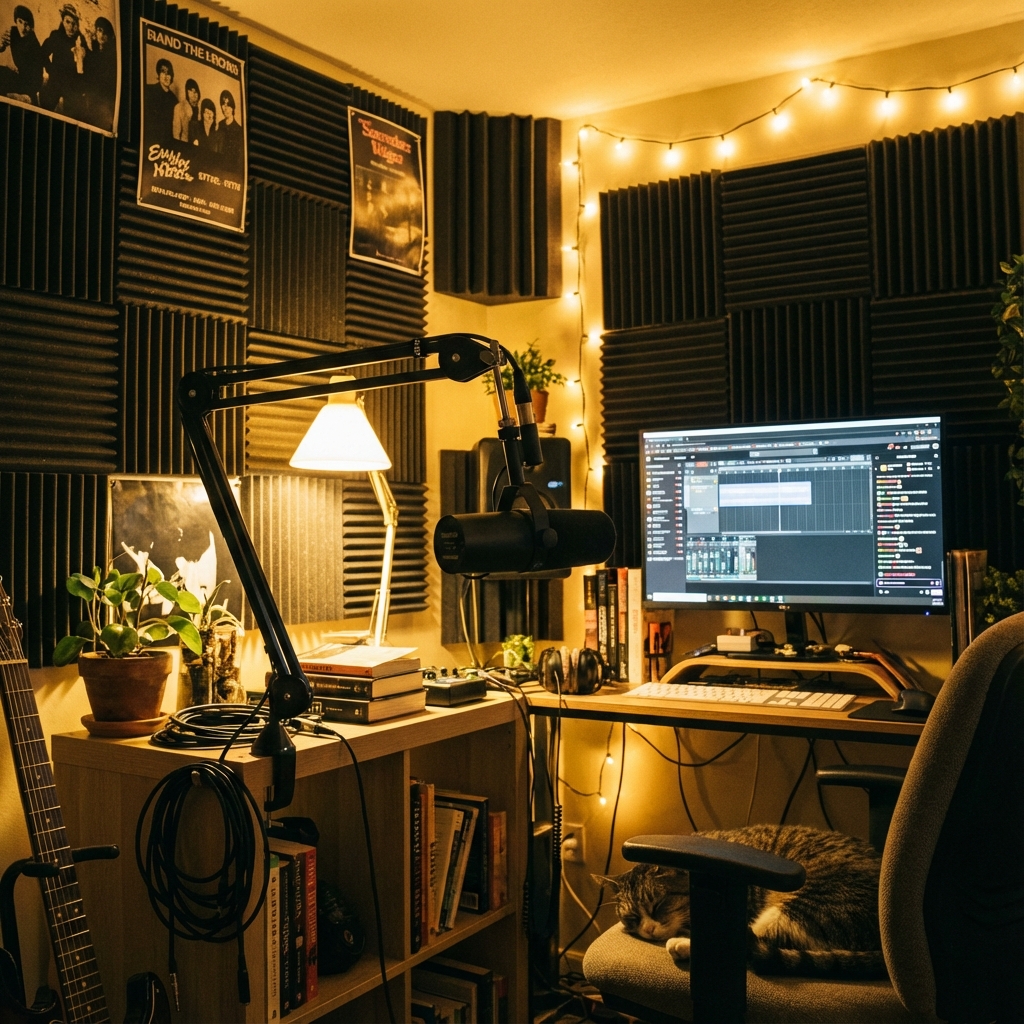 【賃貸でもOK】防音室なしで実現する「宅録」環境構築ガイド｜吸音・遮音の工夫と機材選び