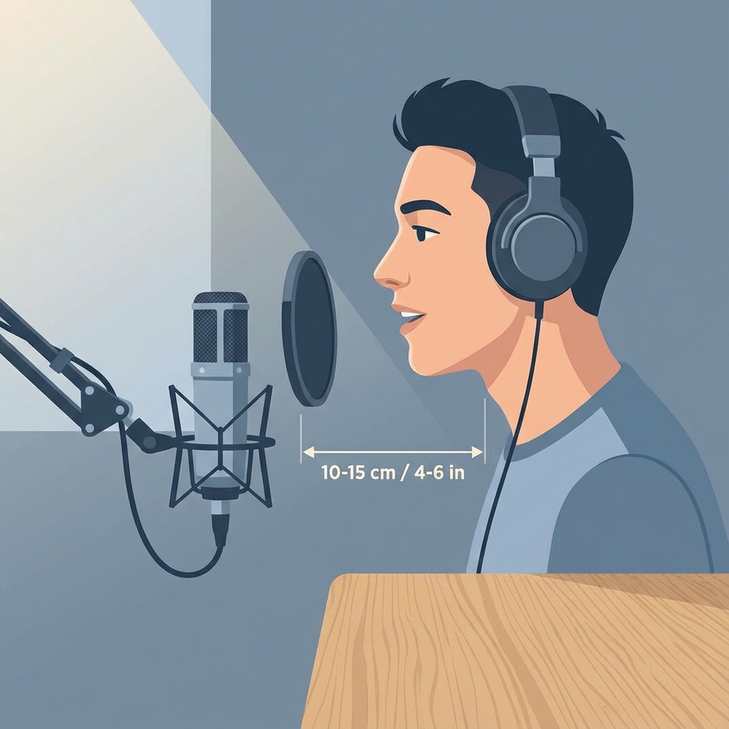 マイクと口の適切な距離の目安