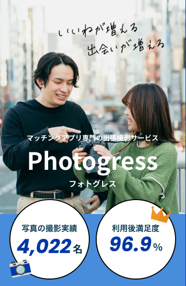 Photogressメインビジュアル（2025年8月7日現在）