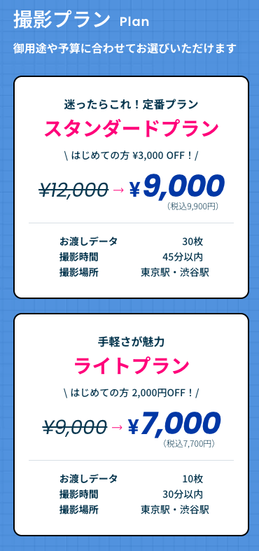 Photogress料金プラン（2025年8月7日現在）